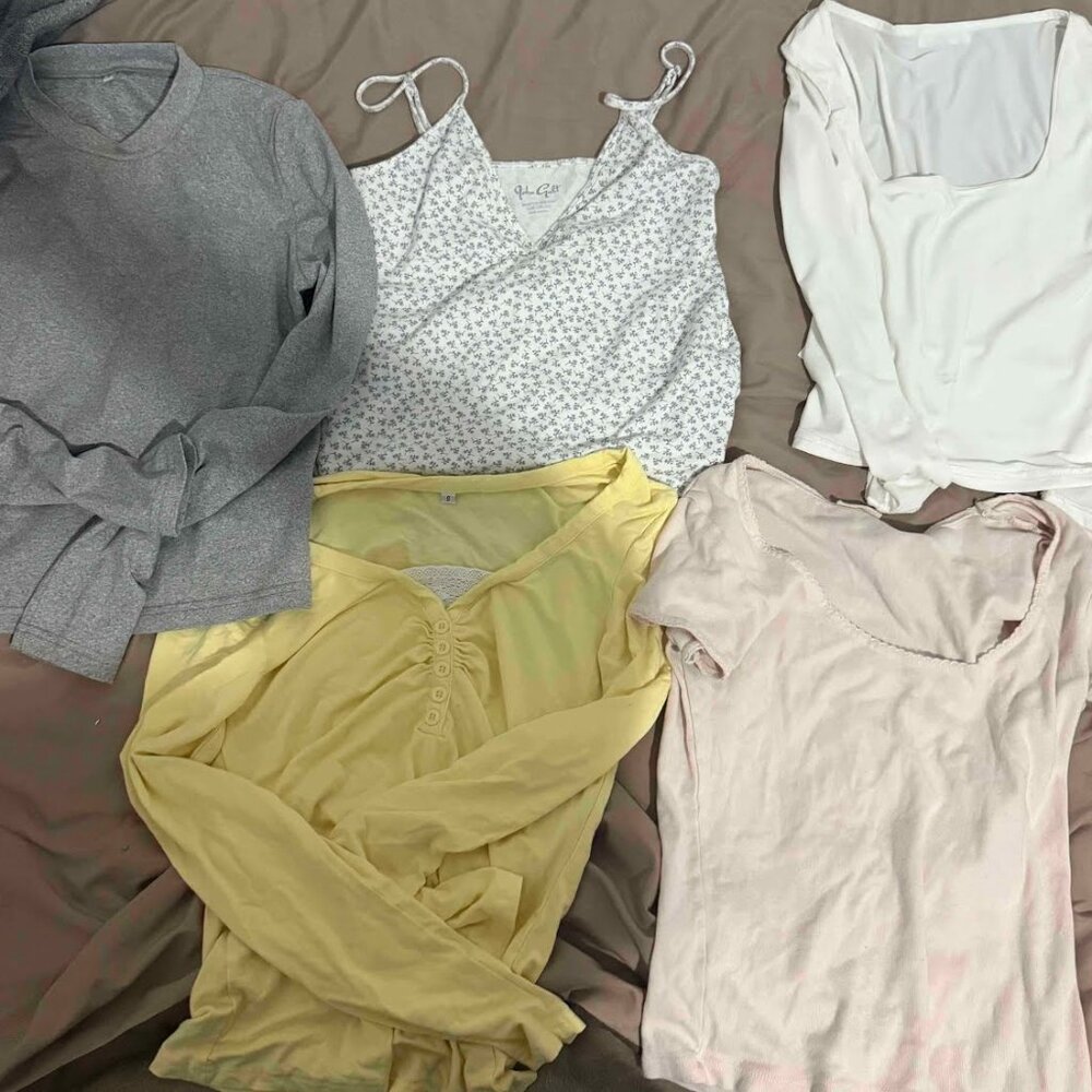 Womens Crop Shirts Shein Lot
